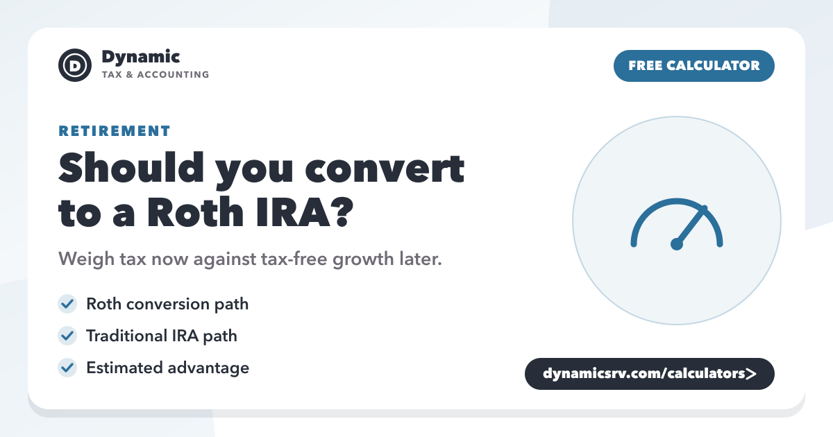 Roth Conversion Calculator | Dynamic Tax
